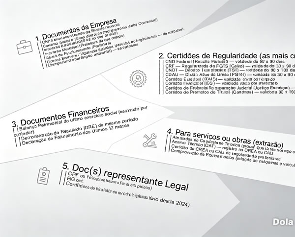 Documentos obrigatórios para licitações públicas — checklist completo 2026